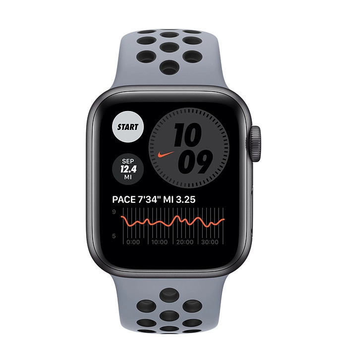 ساعت هوشمند اپل واچ سری 6 مدل 40mm Aluminum Case with Nike Sport silicone Band