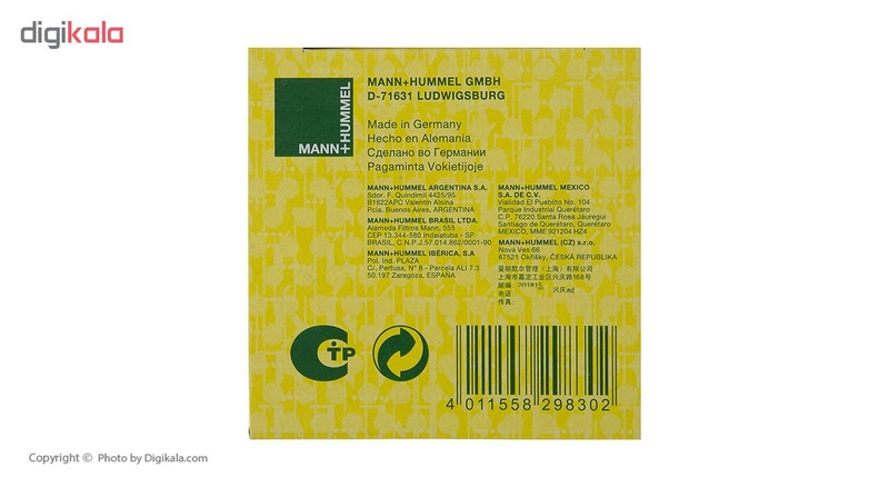 فیلتر روغن خودرو مان فیلتر مدل HU711/51X مناسب برای پژو 206