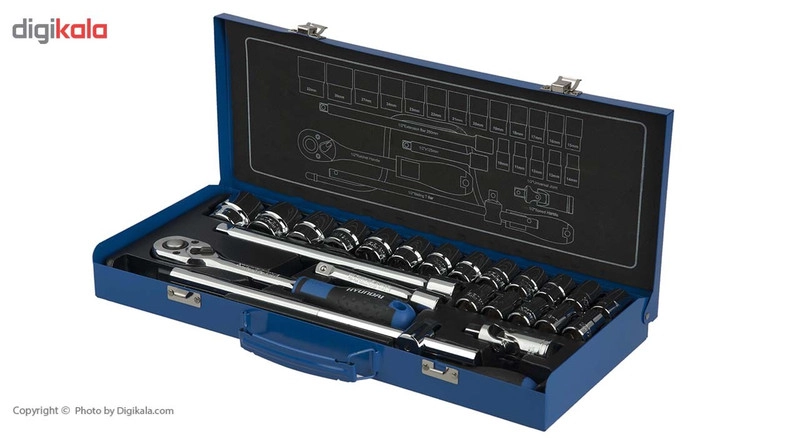 مجموعه 24 عددی سری و آچار بکس هیوندای مدل SS-1224